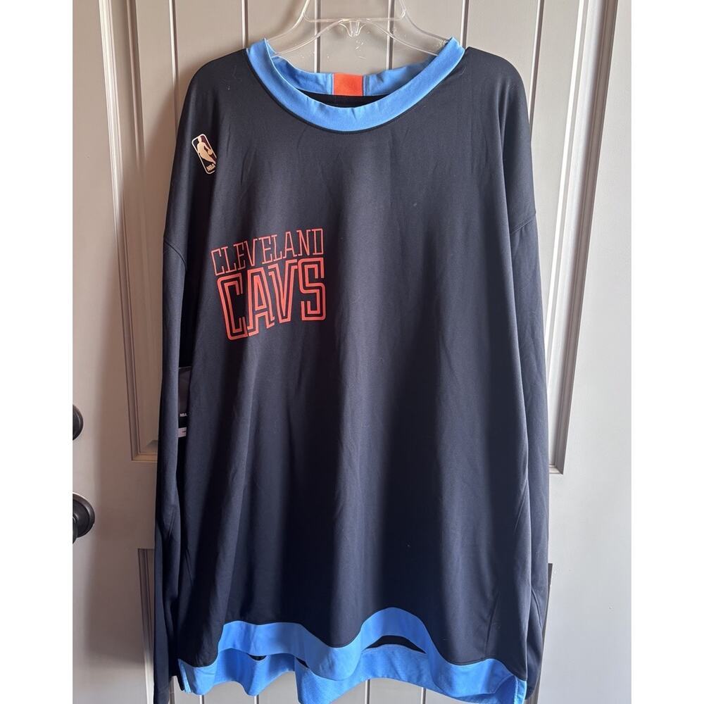 Nike NBA HWC Hardwood Classic Cleveland Cavaliers LS Shooting Shirt Black XXLT
